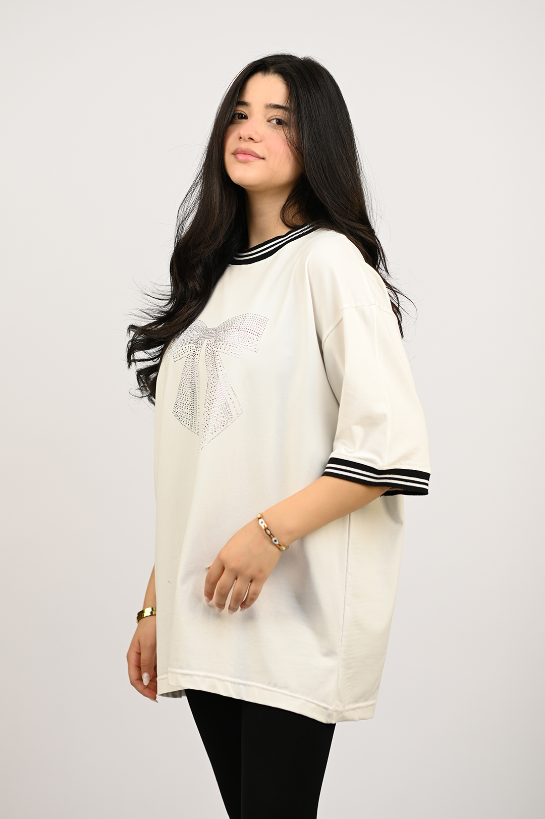 Strass Bow T-Shirt