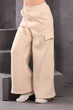 Pocket Cover Wide Leg Pants