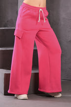 Pocket Cover Wide Leg Pants