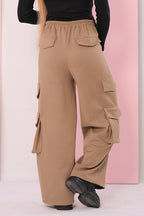 Suede Cargo Pants