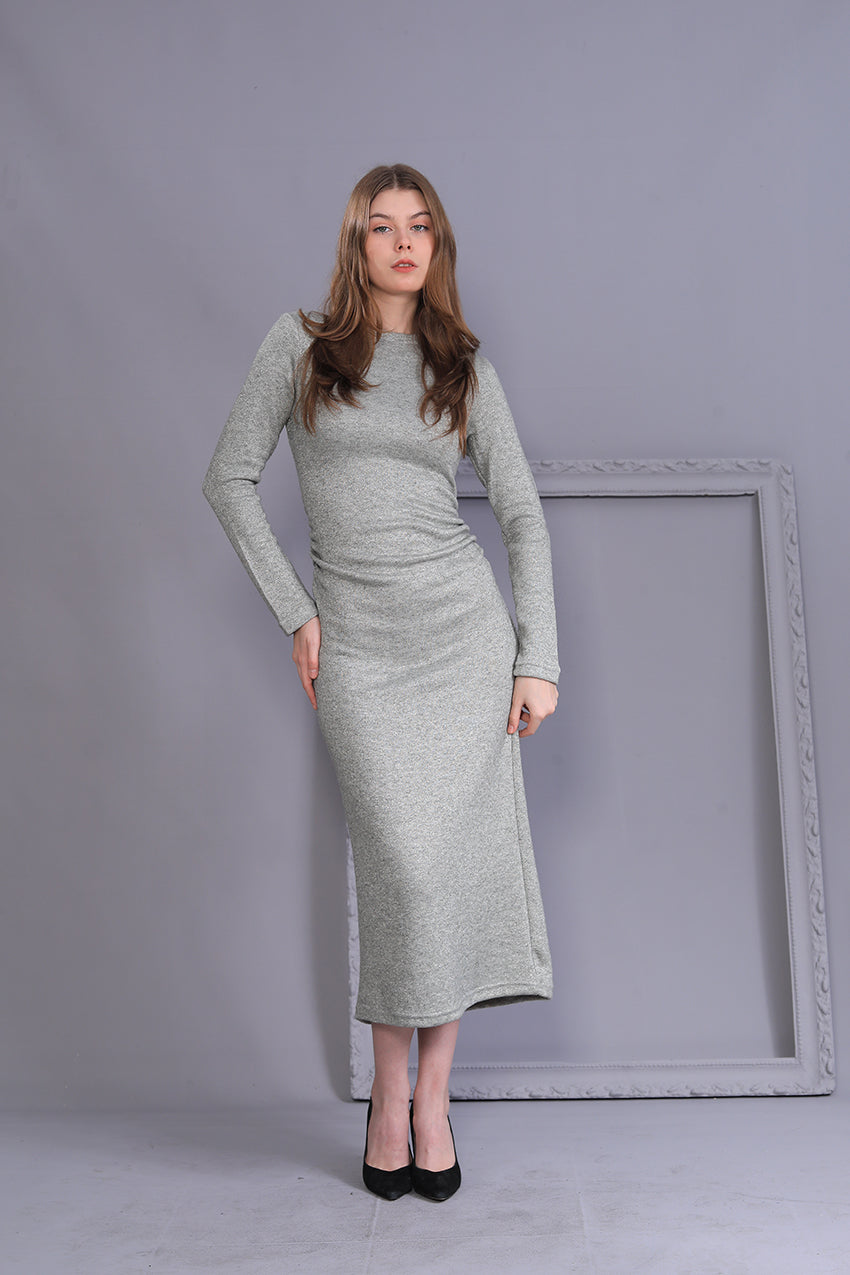 Side Slit Knit Dress