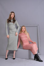 Side Slit Knit Dress