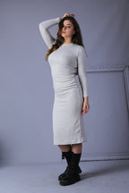 Side Slit Knit Dress
