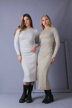 Side Slit Knit Dress