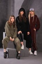 Ribbed Velvet Jumpsuit