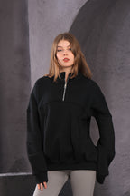 Double Collar Sweatshirt